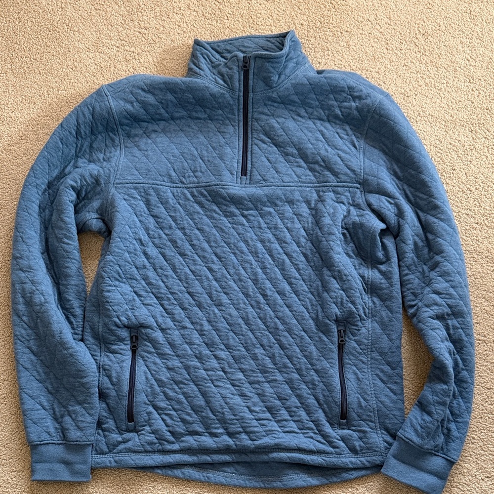 J. Crew Men's Blue Zip-Up Sweater
